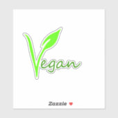 groene veganist sticker (Vel)