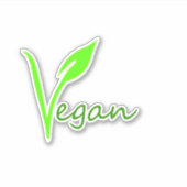 groene veganist sticker (Voorkant)