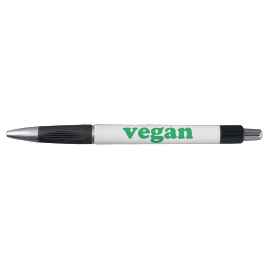 groene " veganletters " , witte achtergrond pen (Voorkant)