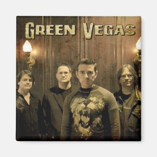 Groene Vegas Band Fotomagneet Magneet (Voorkant)
