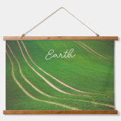 Groene velden hangend wandkleed (Voorkant)