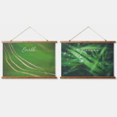 Groene velden hangend wandkleed (Dubbel)