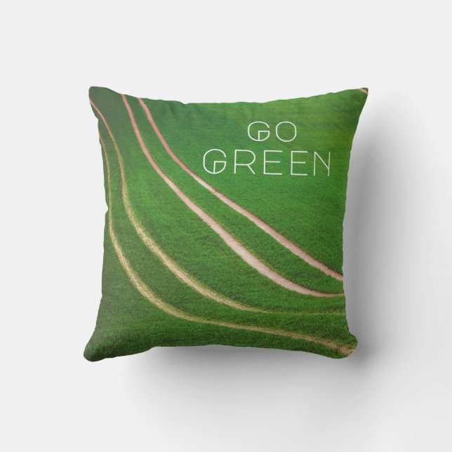 Groene velden kussen (Achterkant)