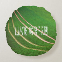 Groene velden rond kussen