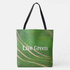 Groene velden tote bag