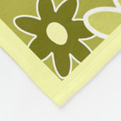 Groene ventilator en Leaf Pattern personaliseren Fleece Deken (Hoek)