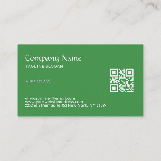 groene ventilator visitekaartje (Achterkant)