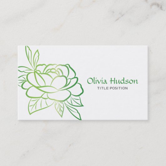 groene ventilator visitekaartje (Voorkant)