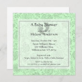 Groene ventilatorbaby-douches kaart (Voorkant / Achterkant)