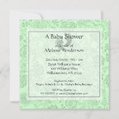 Groene ventilatorbaby-douches kaart (Voorkant)