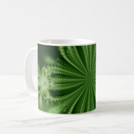 Groene ventilatorfractale Mok