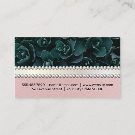 Groene ventilatorregeling | Pearls Visitekaartje (Achterkant)