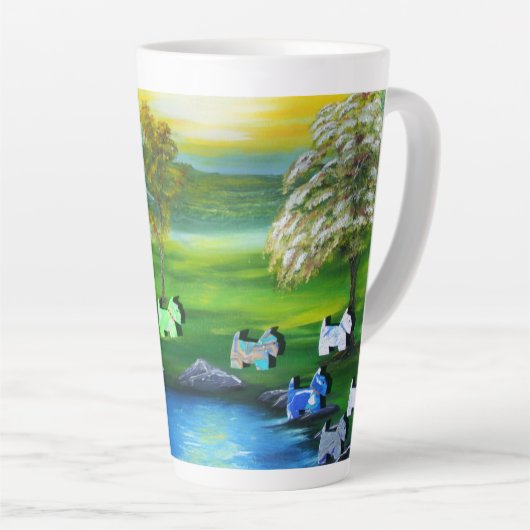 Groene Venus Scotties bij de vijver Latte Mok (Rechterhoek)