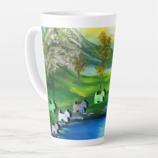 Groene Venus Scotties bij de vijver Latte Mok (Linkerhoek)