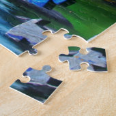 Groene Venus Scotties bij de vijver Legpuzzel (Zijkant)