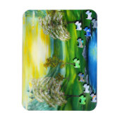 Groene Venus Scotties bij de vijver Magneet (Verticaal)