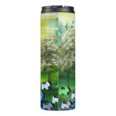 Groene Venus Scotties bij de vijver Thermosbeker (Achterkant)