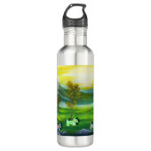 Groene Venus Scotties bij de vijver Waterfles (Voorkant)