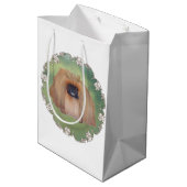 Groene Verblijven Medium Cadeauzakje (Achterkant Gekanteld)