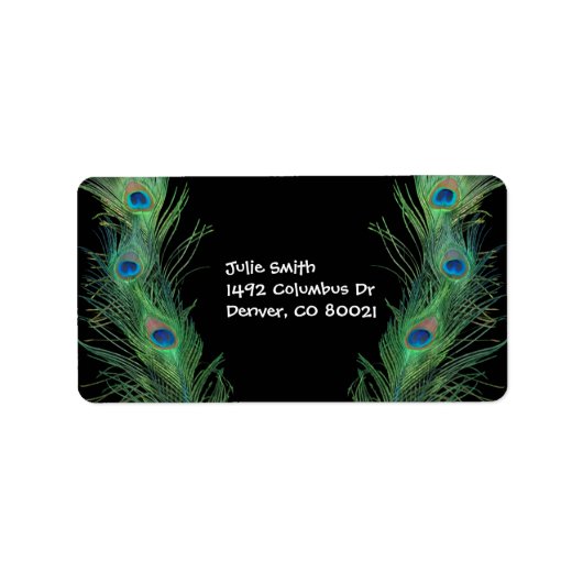 Groene veren met zwart etiket (Voorkant)