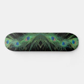 Groene veren met zwart skateboard (Horizontaal)