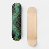 Groene veren met zwart skateboard (Voorkant)