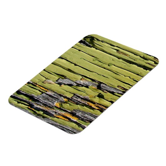 Groene verf pellen op weed Barn Wood Magneet (Linkerzijde)