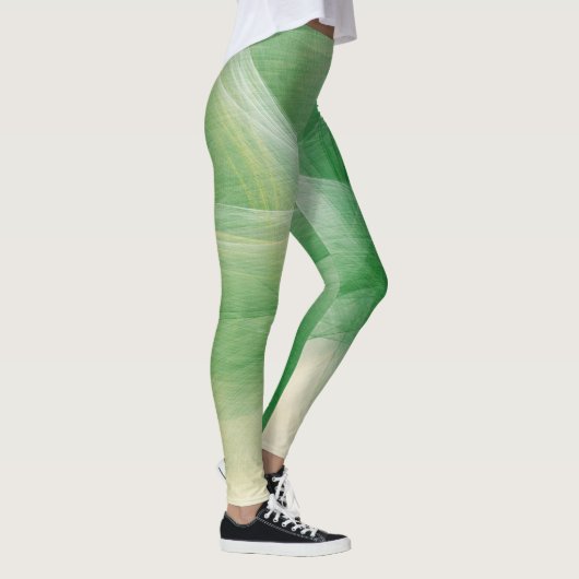 Groene verf Splatter Leggings (Rechts)