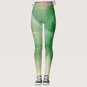 Groene verf Splatter Leggings