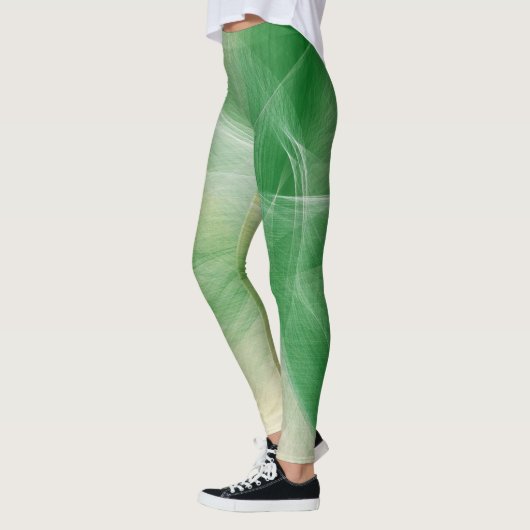 Groene verf Splatter Leggings (Links)