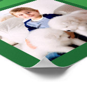 Groene Verjaardag Fotocollage Gepersonaliseerde Pa Poster (Hoek)