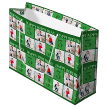 Groene Verjaardag Jongen Fotocollage Custom Party