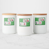 Groene Verjaardag Jongen Fotocollage Custom Party Voedselcontainer Etiket (Flessen)