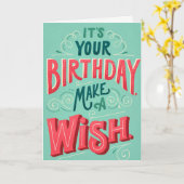 Groene verjaardagskaarten kaart (Gele Bloem)