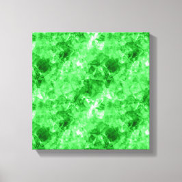 Groene Verkreukelde Textuur Canvas Afdruk