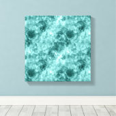 Groene Verkreukelde Textuur Canvas Afdruk (Insitu (Houten vloer))
