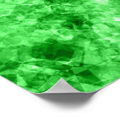 Groene Verkreukelde Textuur Poster (Hoek)