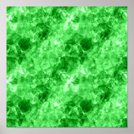 Groene Verkreukelde Textuur Poster