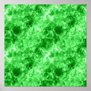 Groene Verkreukelde Textuur Poster