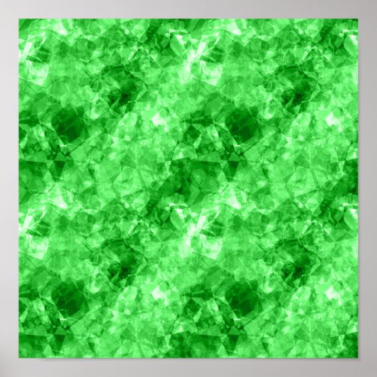 Groene Verkreukelde Textuur Poster (Voorkant)