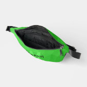 Groene verloop geometrisch mesh patroon Monogram Heuptasje (Open)