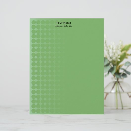 Groene verloopgebieden briefhoofd sjabloon (Staand voorkant)