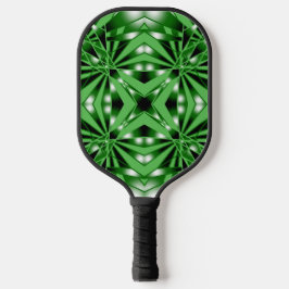 Groene verloopkleur gevulde perspectieftekening pickleball paddle