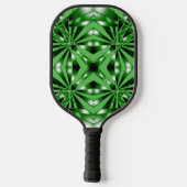 Groene verloopkleur gevulde perspectieftekening pickleball paddle (Achterkant)