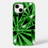 Groene verloopkleur Vulling Kunstperspectieftekeni Case-Mate iPhone Case (Achterkant)