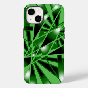 Groene verloopkleur Vulling Kunstperspectieftekeni Case-Mate iPhone 14 Hoesje
