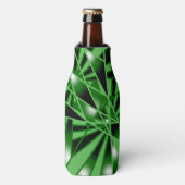 Groene verloopkleur Vulling Kunstperspectieftekeni Flesjeskoeler (Fles Voorkant)