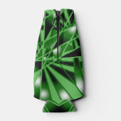 Groene verloopkleur Vulling Kunstperspectieftekeni Flesjeskoeler (Achterkant)