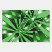 Groene verloopkleur Vulling Kunstperspectieftekeni Inpakpapier Vel (Voorkant 3)