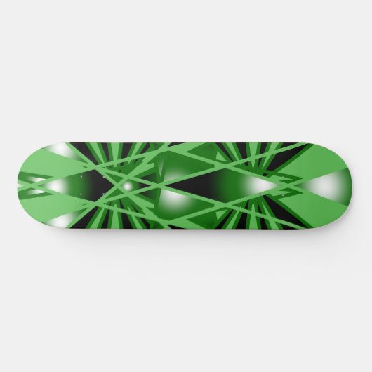 Groene verloopkleur Vulling Kunstperspectieftekeni Persoonlijk Skateboard (Horizontaal)